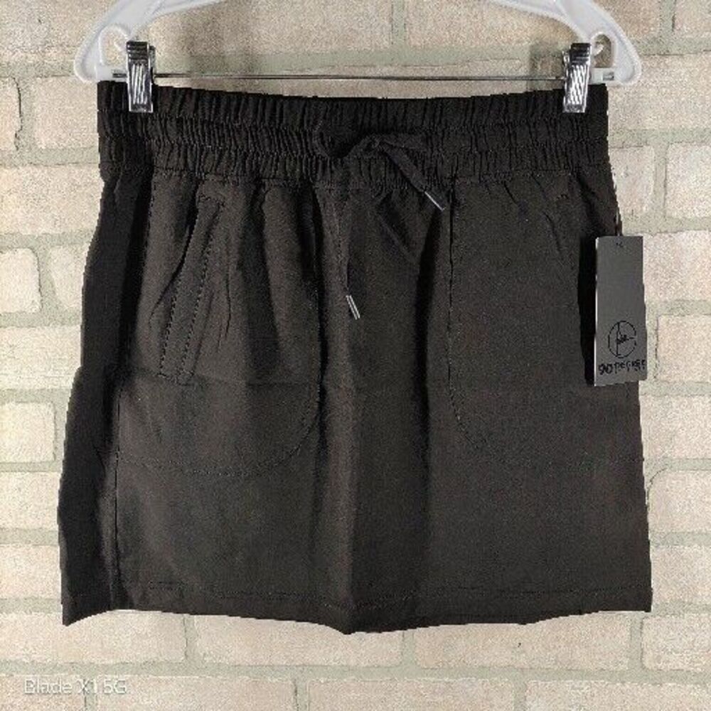 NWT 90 Degree Sz S Womens Black Skirt Tennis Golf Hiking Beach Athletic Sport